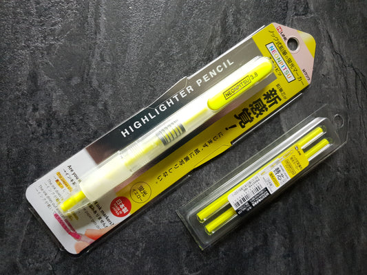 Kutsuwa Neonpitsu Highlighter Pencil, 3.8mm Minenhalter, trockener Textmarker