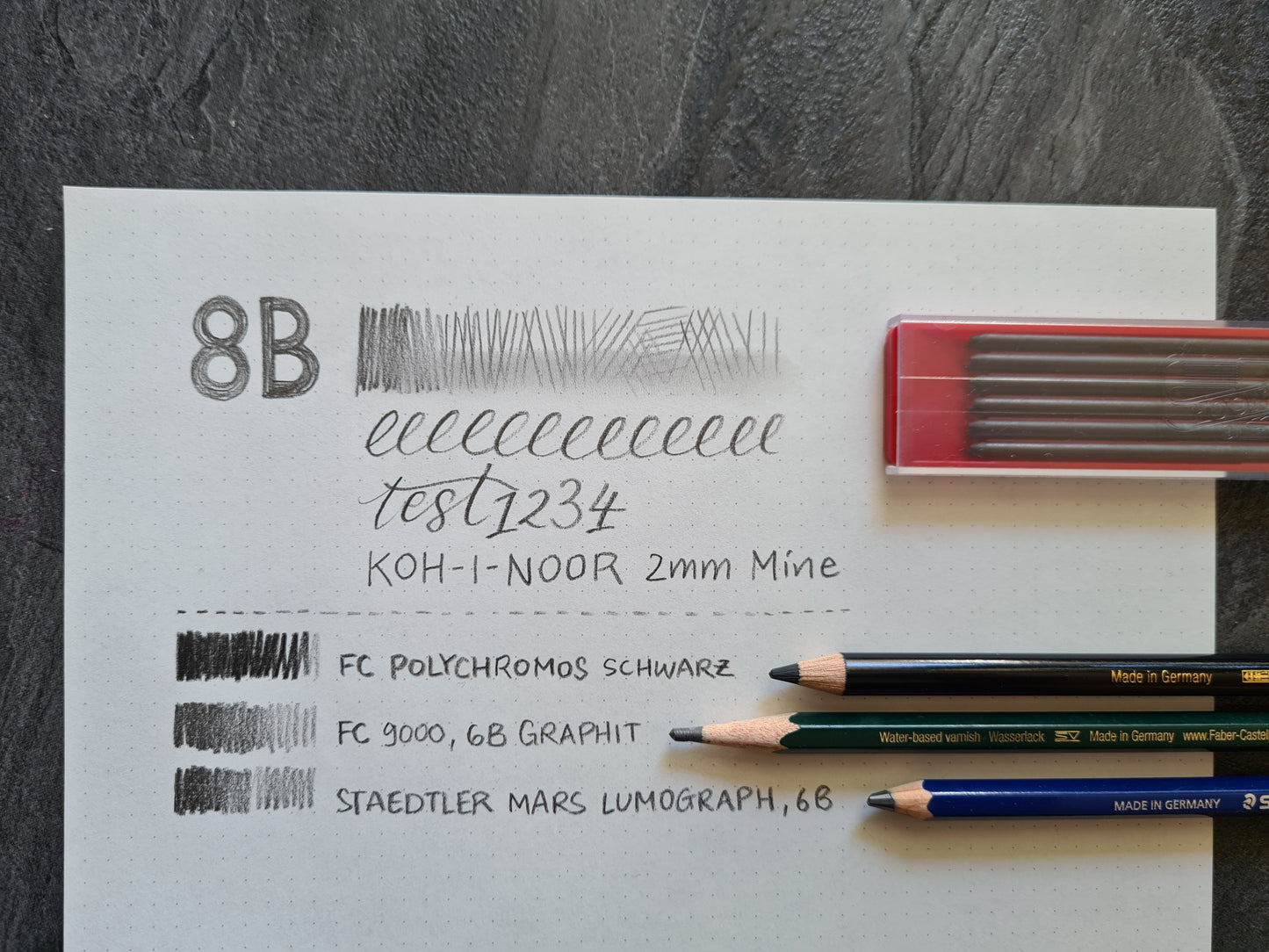 KOH-I-NOOR 2.0mm Graphitminen 2H bis 8B