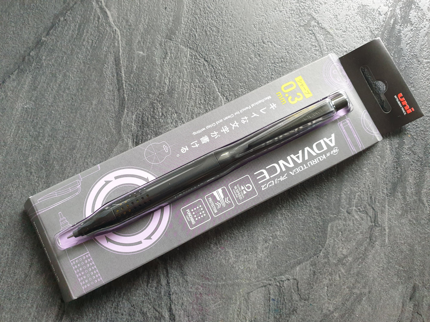 Kurutoga Advance Upgrade, Druckbleistift 0.3mm, schwarz