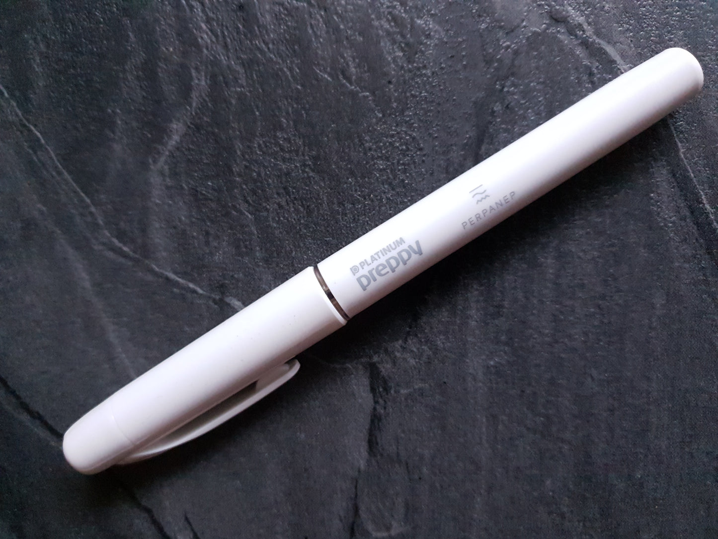 Kokuyo X Platinum Preppy, Perpanep Füller, Feder F (0.3mm Spitze), weiß