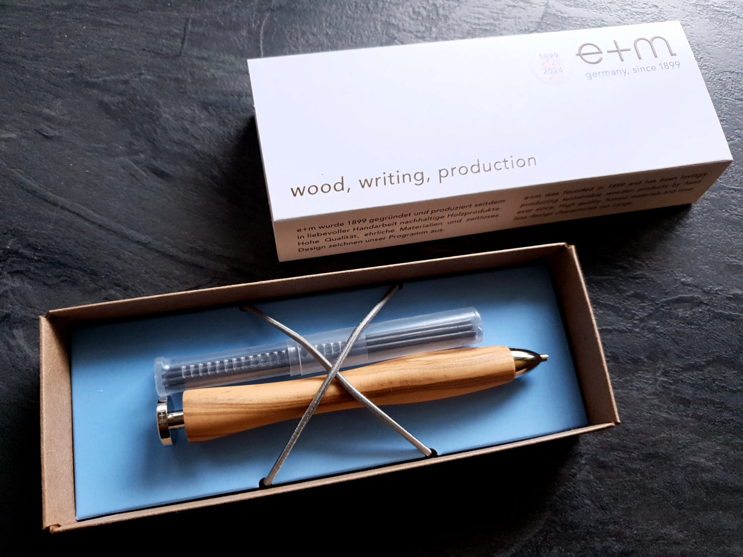 e+m WHALE 2.0 Druckbleistift (2mm); Olive, natur