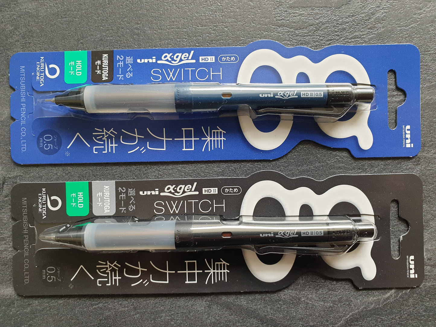 Uni Alpha-Gel Switch, Druckbleistift 0.5mm mit Kurutoga Mechanismus