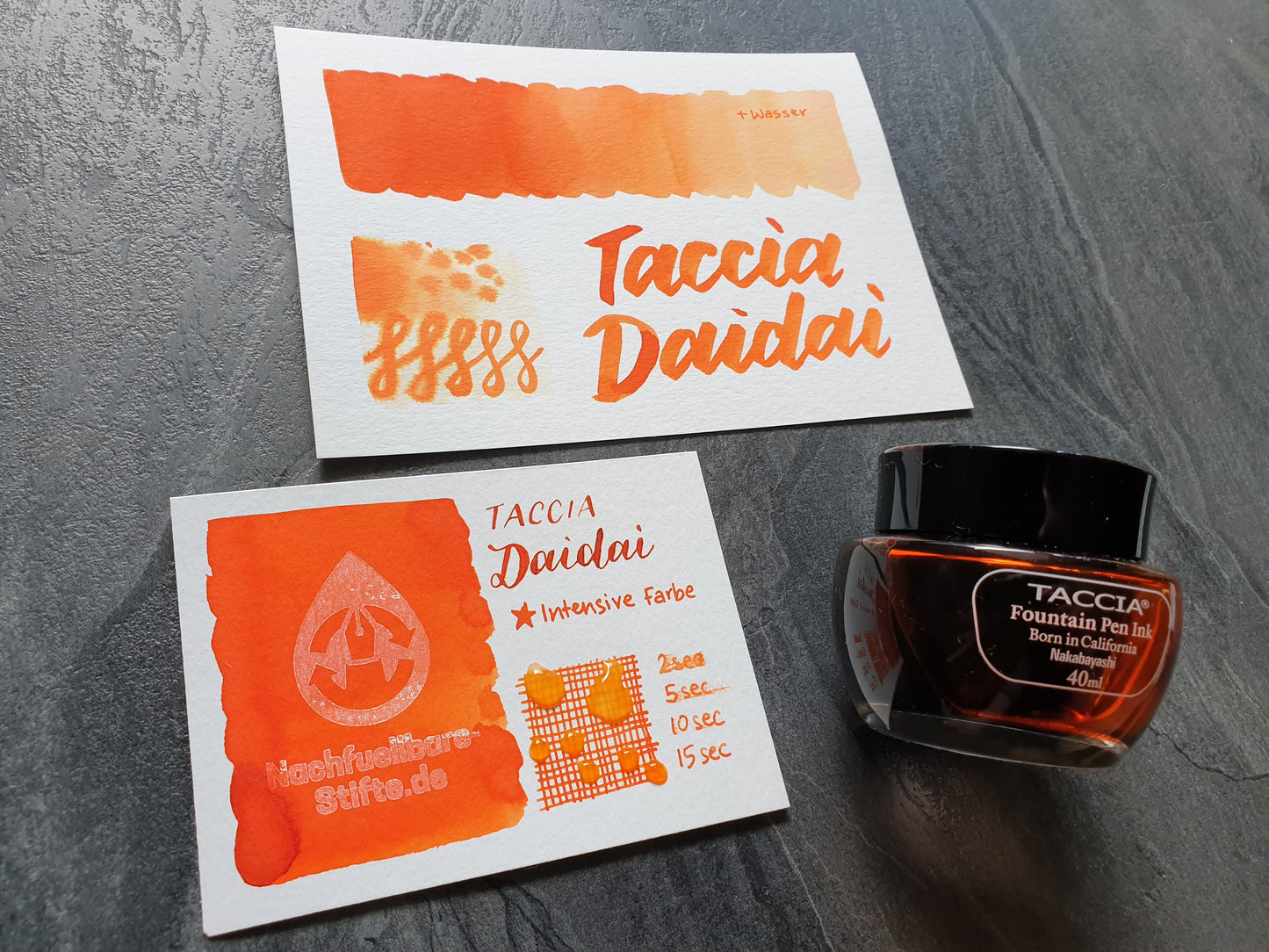 Taccia Füllhaltertinte "Daidai" (orange), 40ml