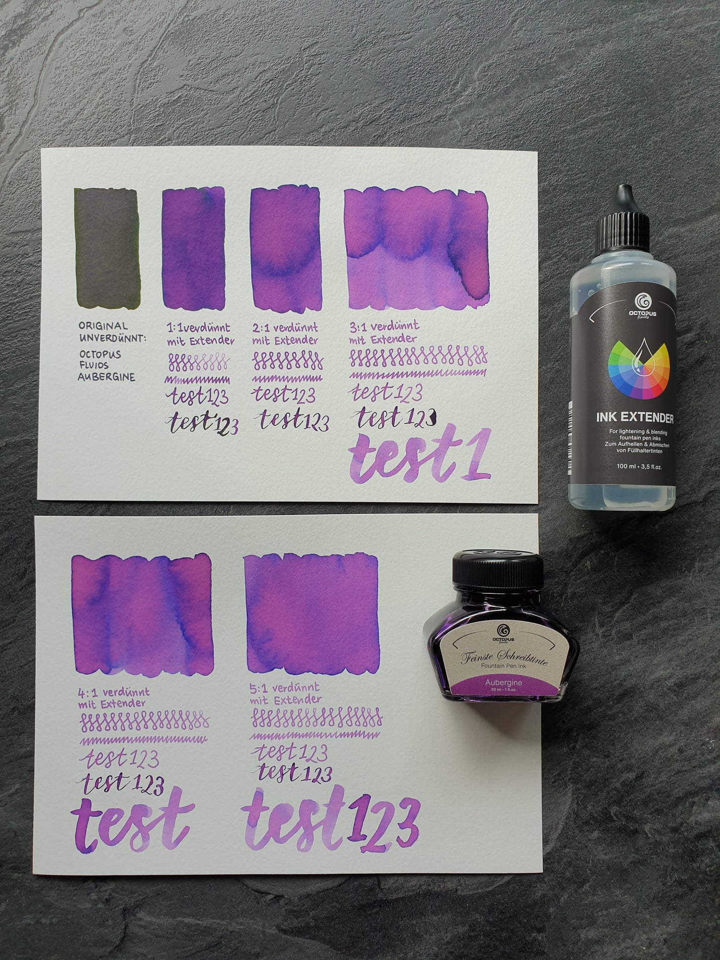 Octopus Fluids Feinste Schreibtinte "Aubergine"