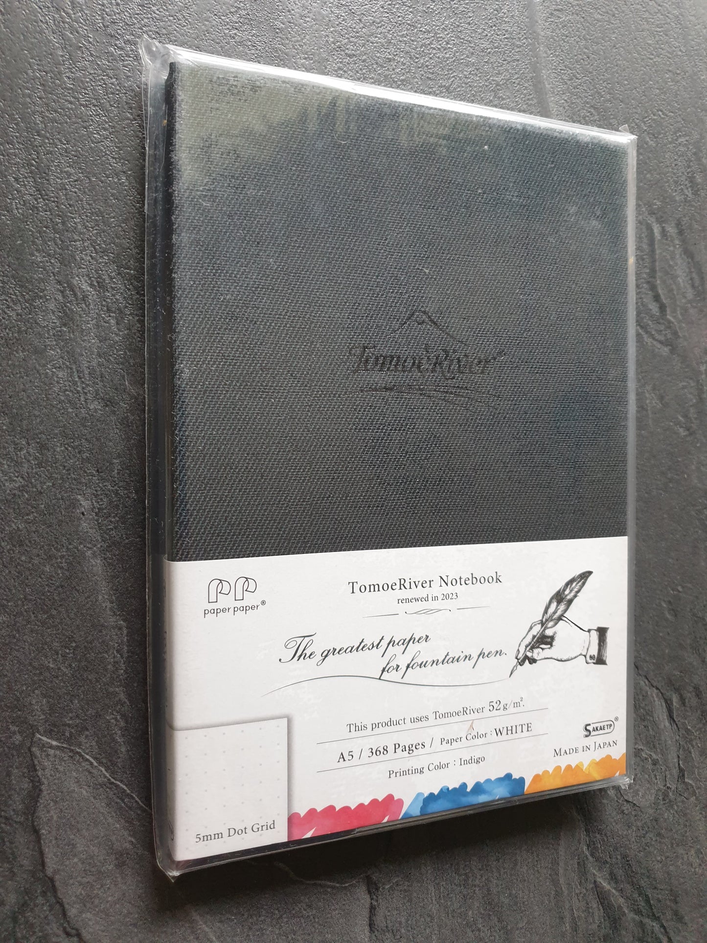 Hardcover Tomoe River Notizbuch, DIN A5, weißes Papier, 3 Lineaturen