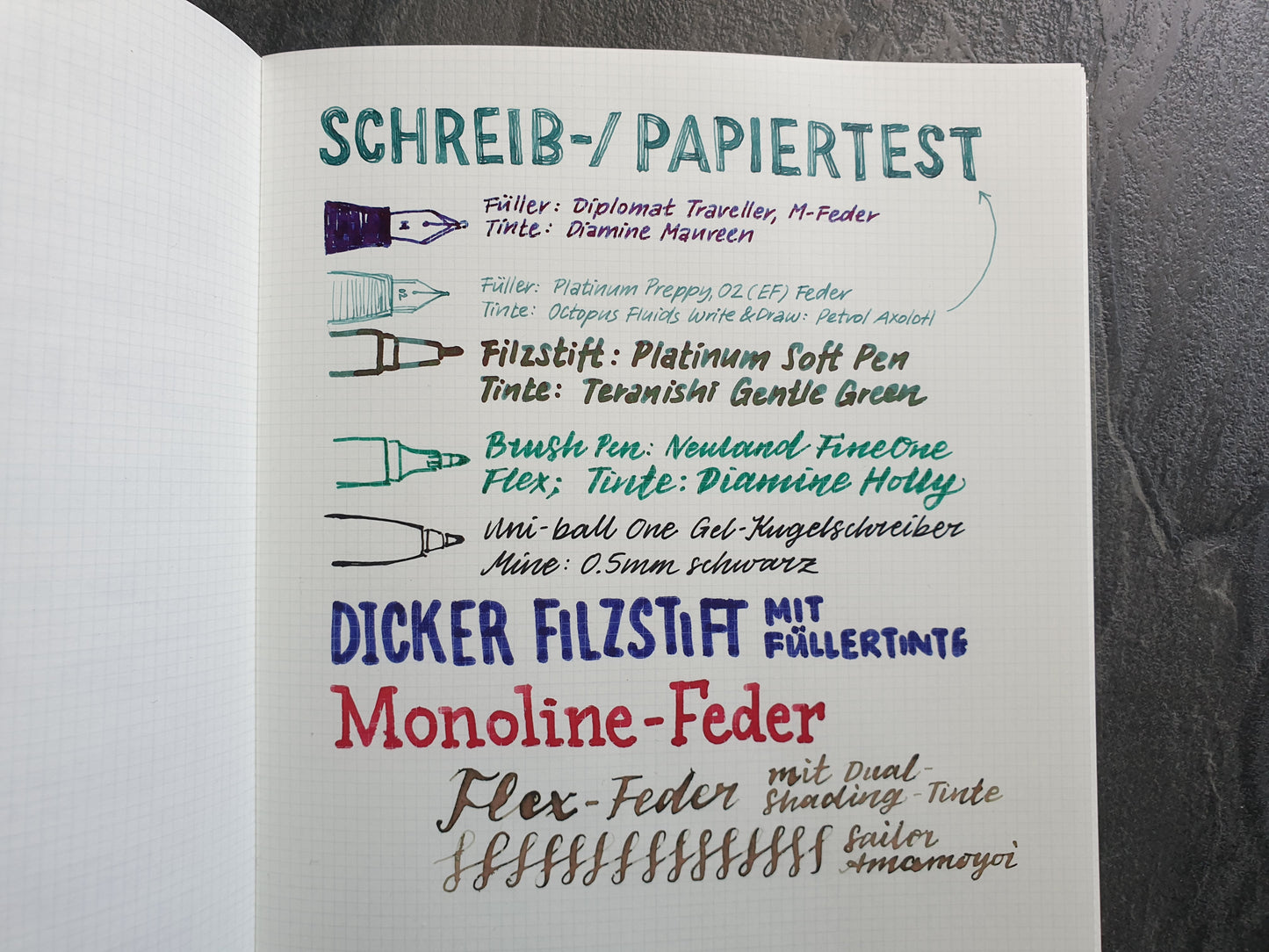 Kleid x Life Noble Note A5, Softcover Notizbuch, 200 Seiten, 2mm Raster
