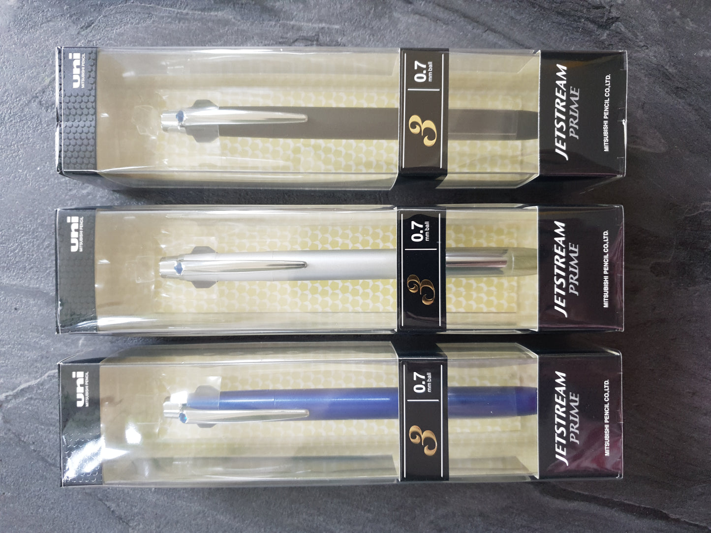 Uni Jetstream Prime 3-color: 3 in 1 Kugelschreiber mit 0.7mm Minen