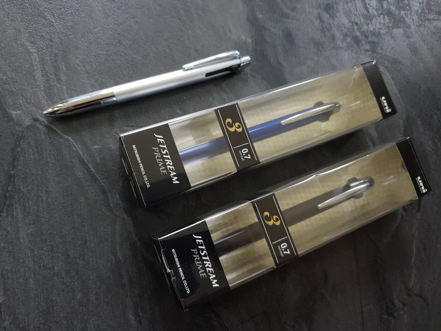 Uni Jetstream Prime 3-color: 3 in 1 Kugelschreiber mit 0.7mm Minen