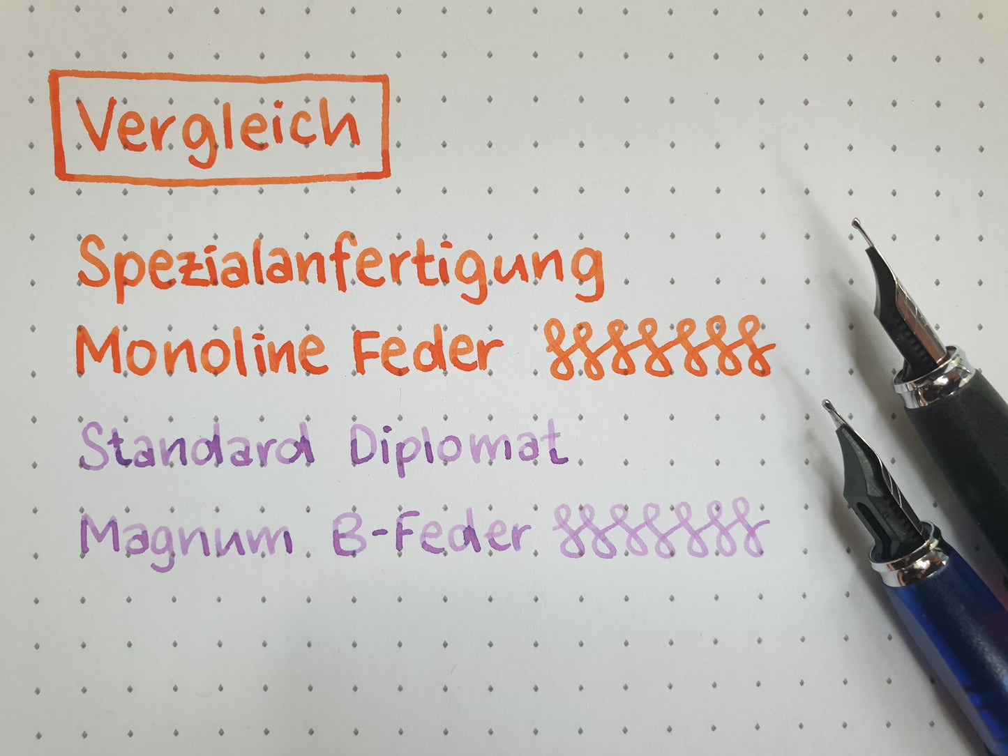 Spezialanfertigung: Diplomat Magnum Monoline Feder, modifiziert von Nibcake Workshop, Federaggregat