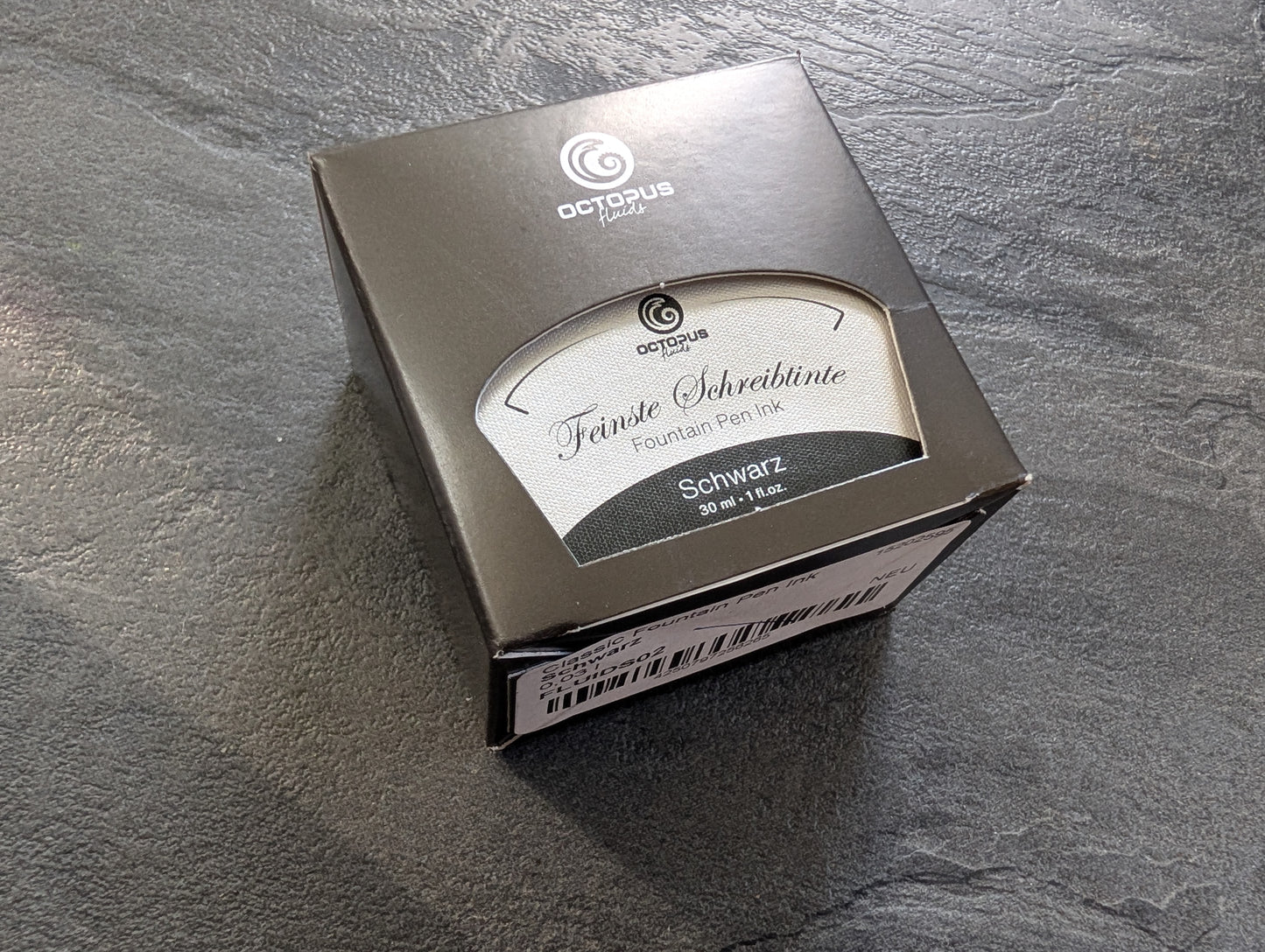 Octopus Fluids Feinste Schreibtinte "Schwarz", Füllhaltertinte in 2 Größen