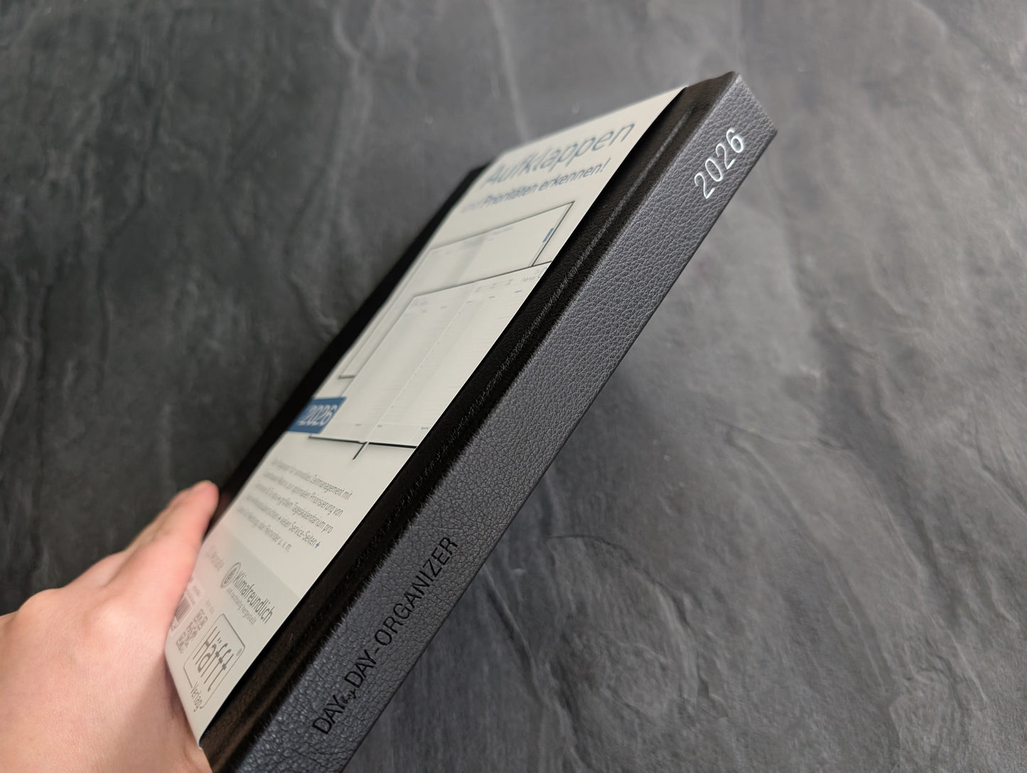 Häfft Organizer, Day by Day 2026, DIN A5, Buchkalender FSC zertifiziert