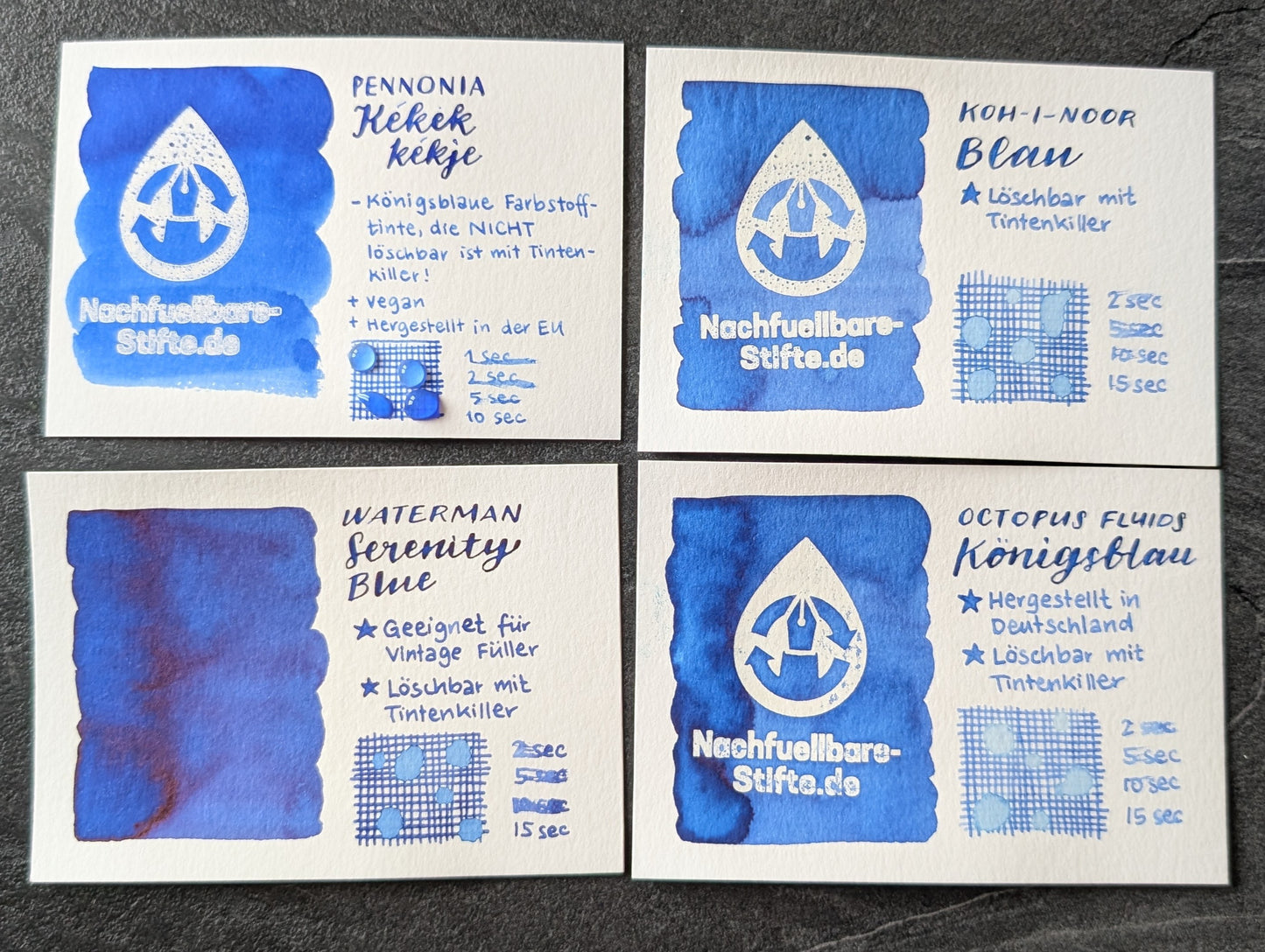 Pennonia Füllhaltertinte: Blue of Blues/Kékek Kékje, Standardsortiment, 60ml Glas