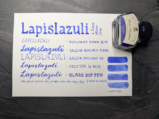 Octopus Fluids: "Lapislazuli" Füllhaltertinte, 30ml Glas, Standardsortiment