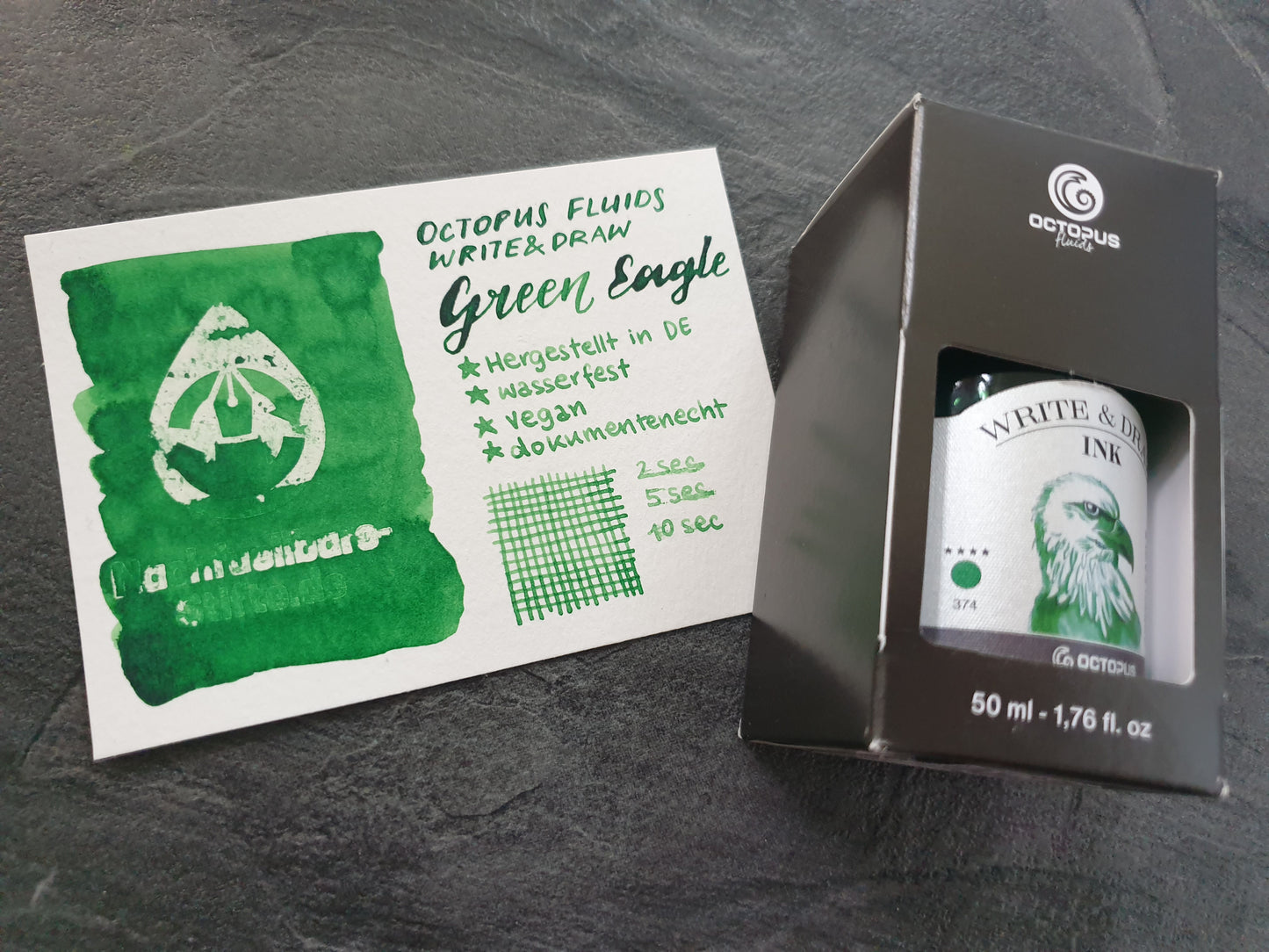 Tintenswatch: Octopus Fluids Write & Draw Green Eagle