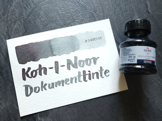 KOH-I-NOOR Dokumenttinte, schwarz, 50ml