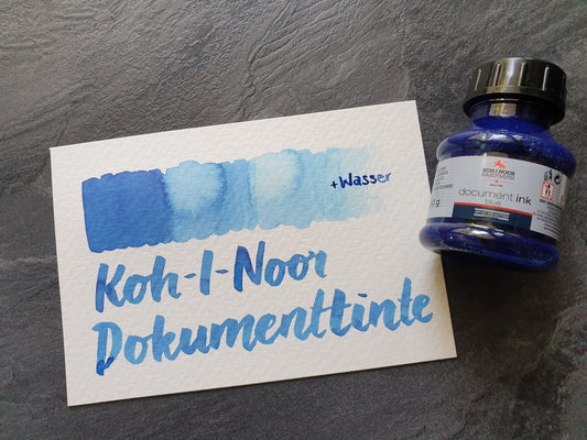 KOH-I-NOOR Dokumenttinte, blau, 50ml