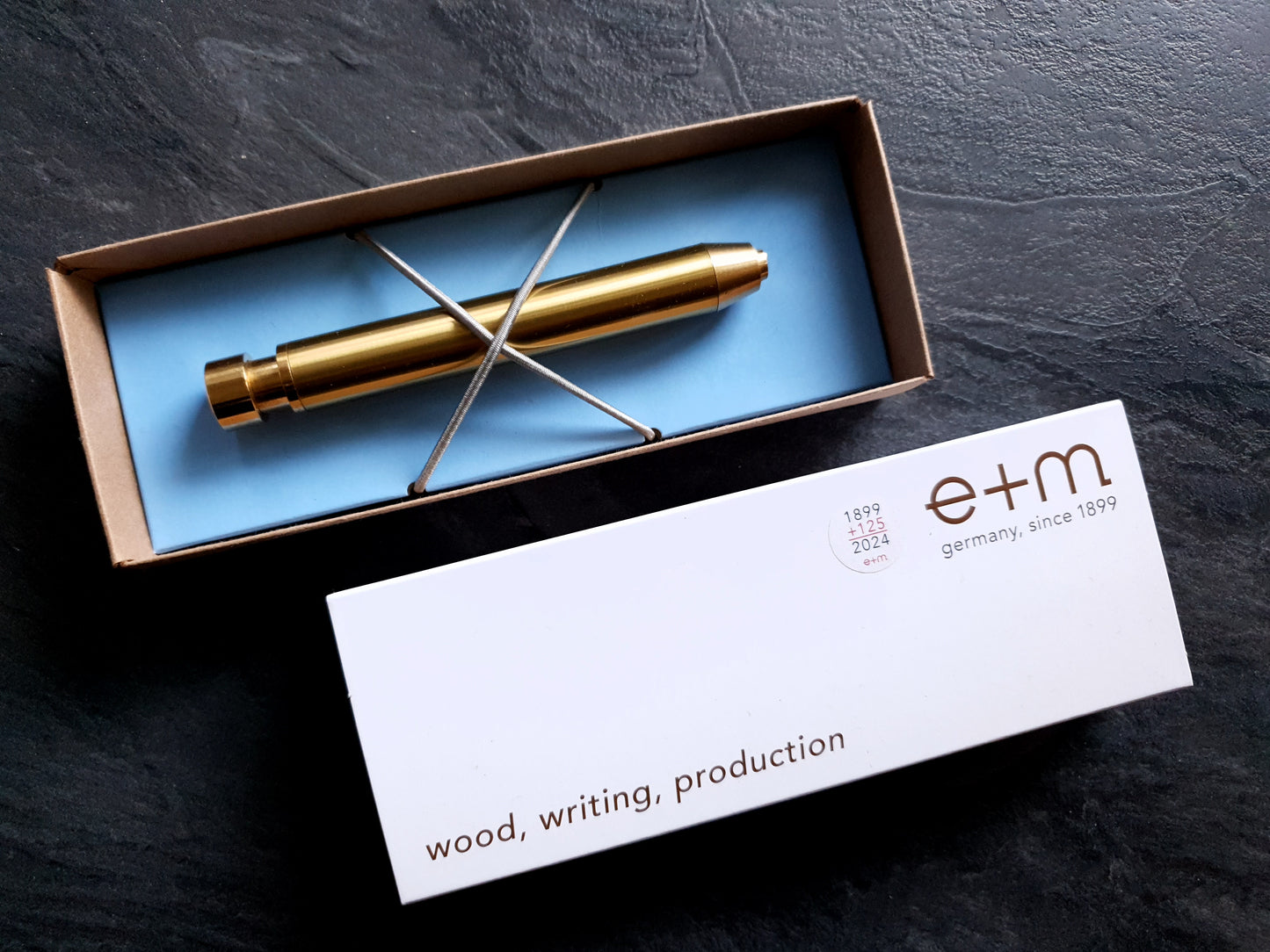 e+m GRAPHIC METAL Fallminenstift 5,5mm; Messing raw