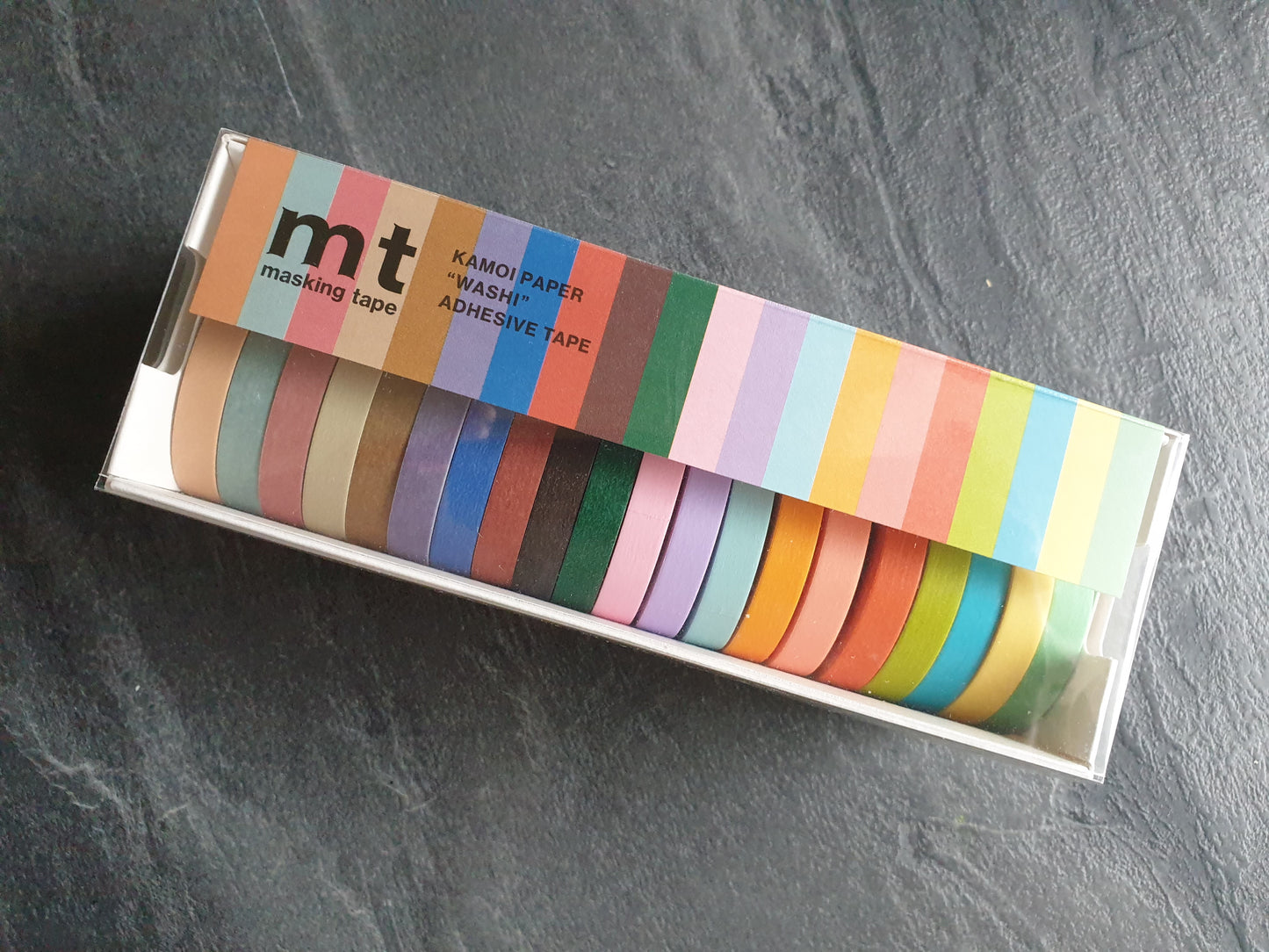 mt Washi Tape Set, 7 mm x 7 m, 20 Farben