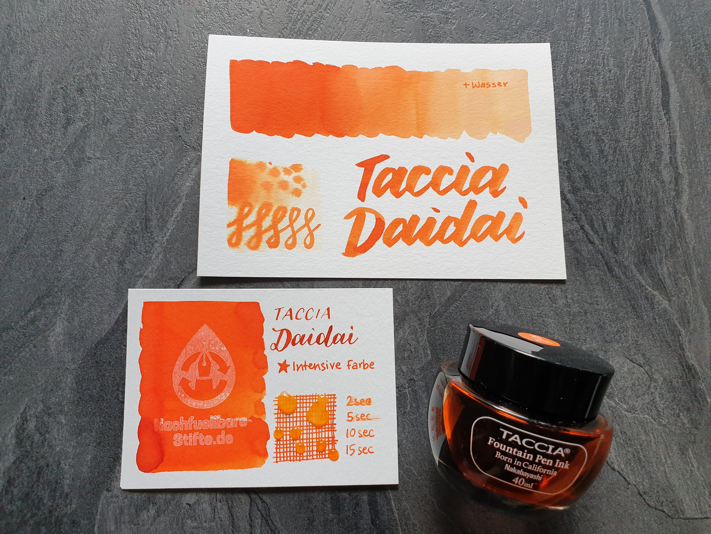 Taccia Füllhaltertinte "Daidai" (orange), 40ml