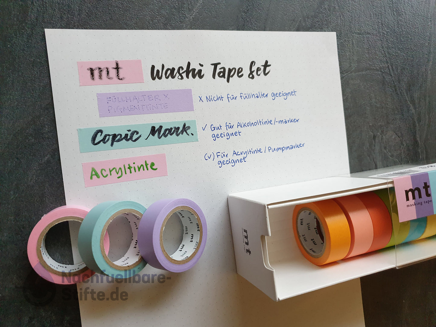mt Washi Tape Set, 15mm x 7 m, 10 Rollen