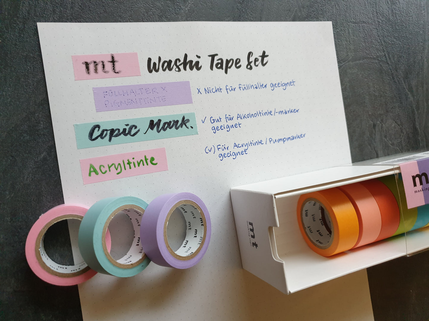 mt Washi Tape Set, 15mm x 7 m, 10 Rollen