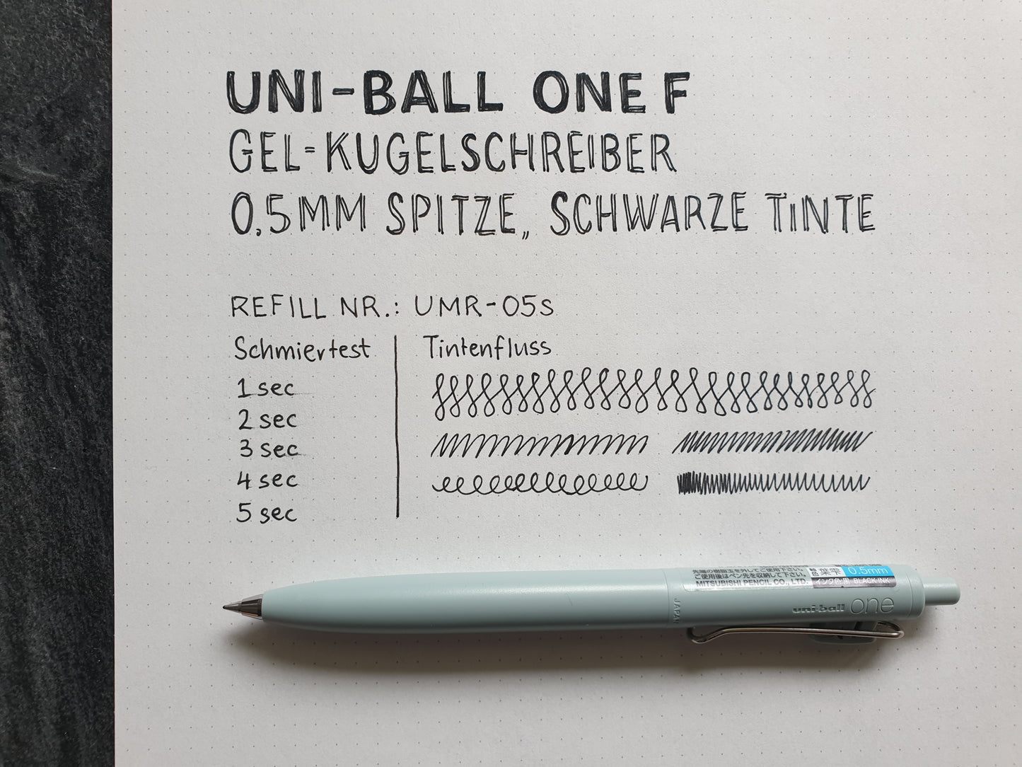 Uni-ball One F Gel-Kugelschreiber 0.5mm Mine