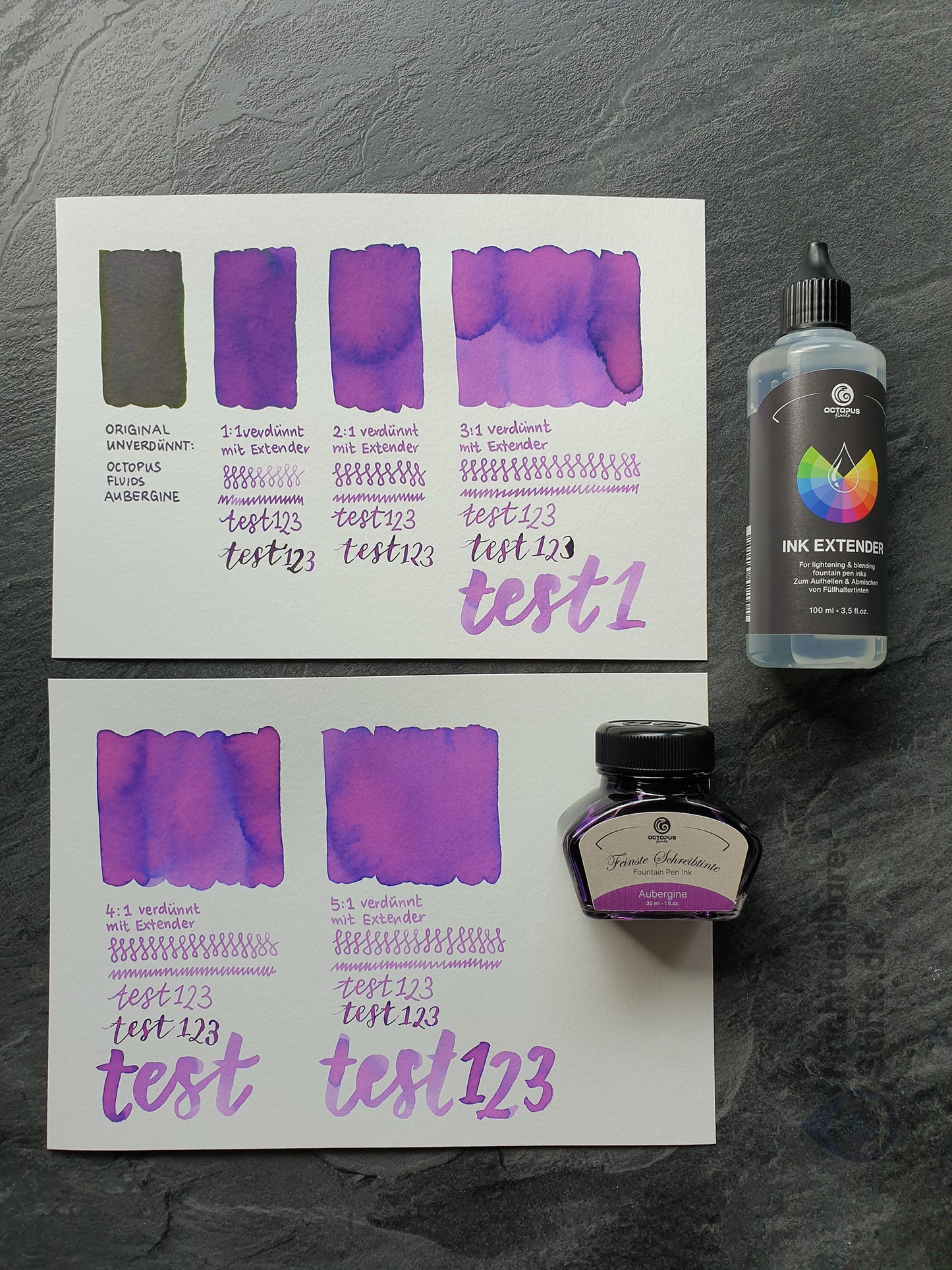 Octopus Fluids Feinste Schreibtinte "Aubergine"