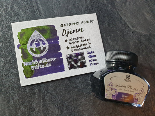 Octopus Fluids Sheen-Tinte "Djinn", Füllhaltertinte 30ml