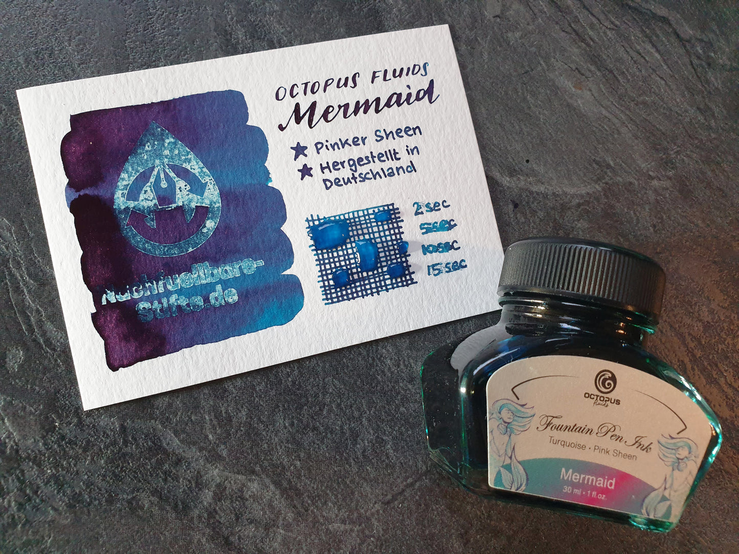 Octopus Fluids Sheen-Tinte "Mermaid", Füllhaltertinte 30ml