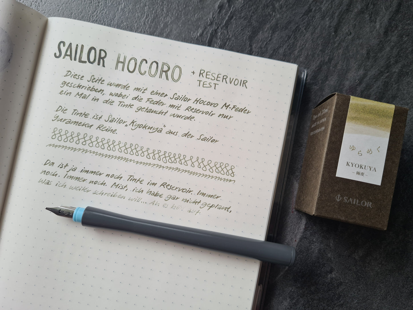 Sailor Hocoro Federhalter grau, mit Feder