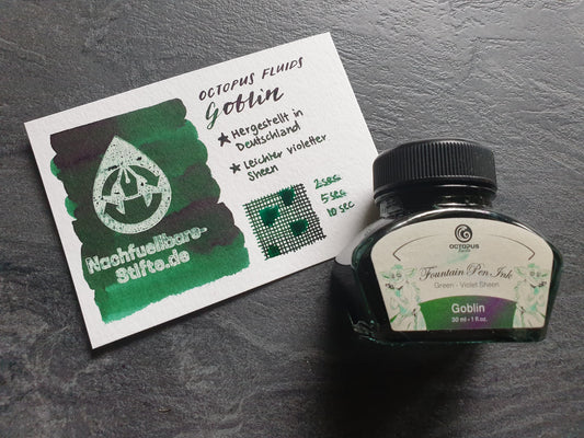 Octopus Fluids Sheen-Tinte "Goblin", Füllhaltertinte 30ml