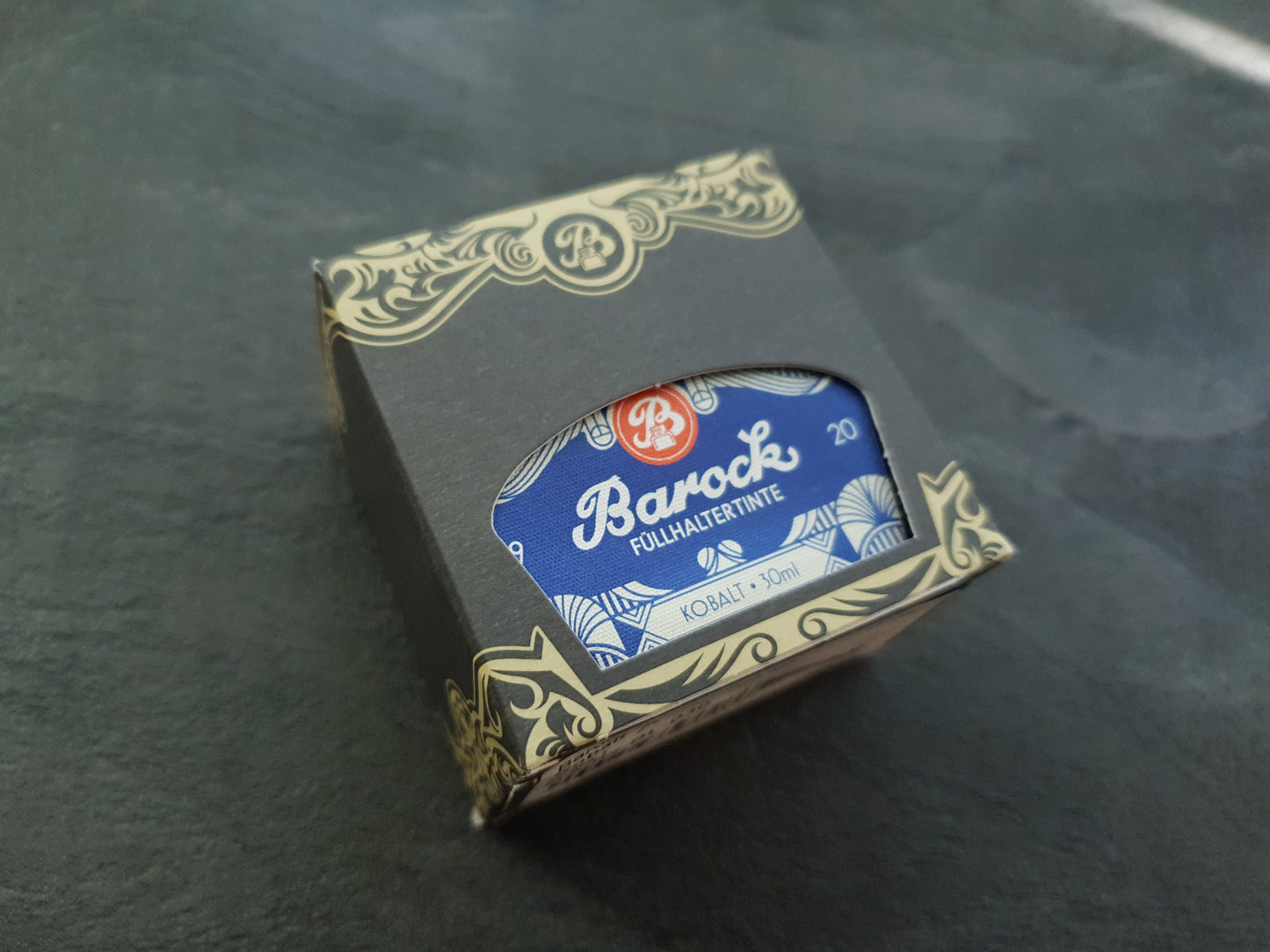 Barock 1920 Füllhaltertinte "Kobalt", 30ml Glas