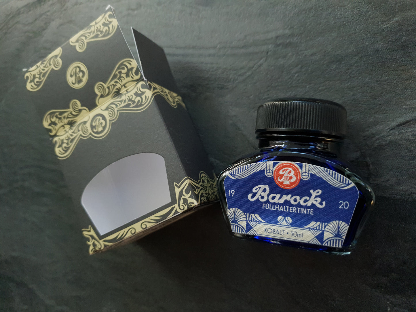 Barock 1920 Füllhaltertinte "Kobalt", 30ml Glas
