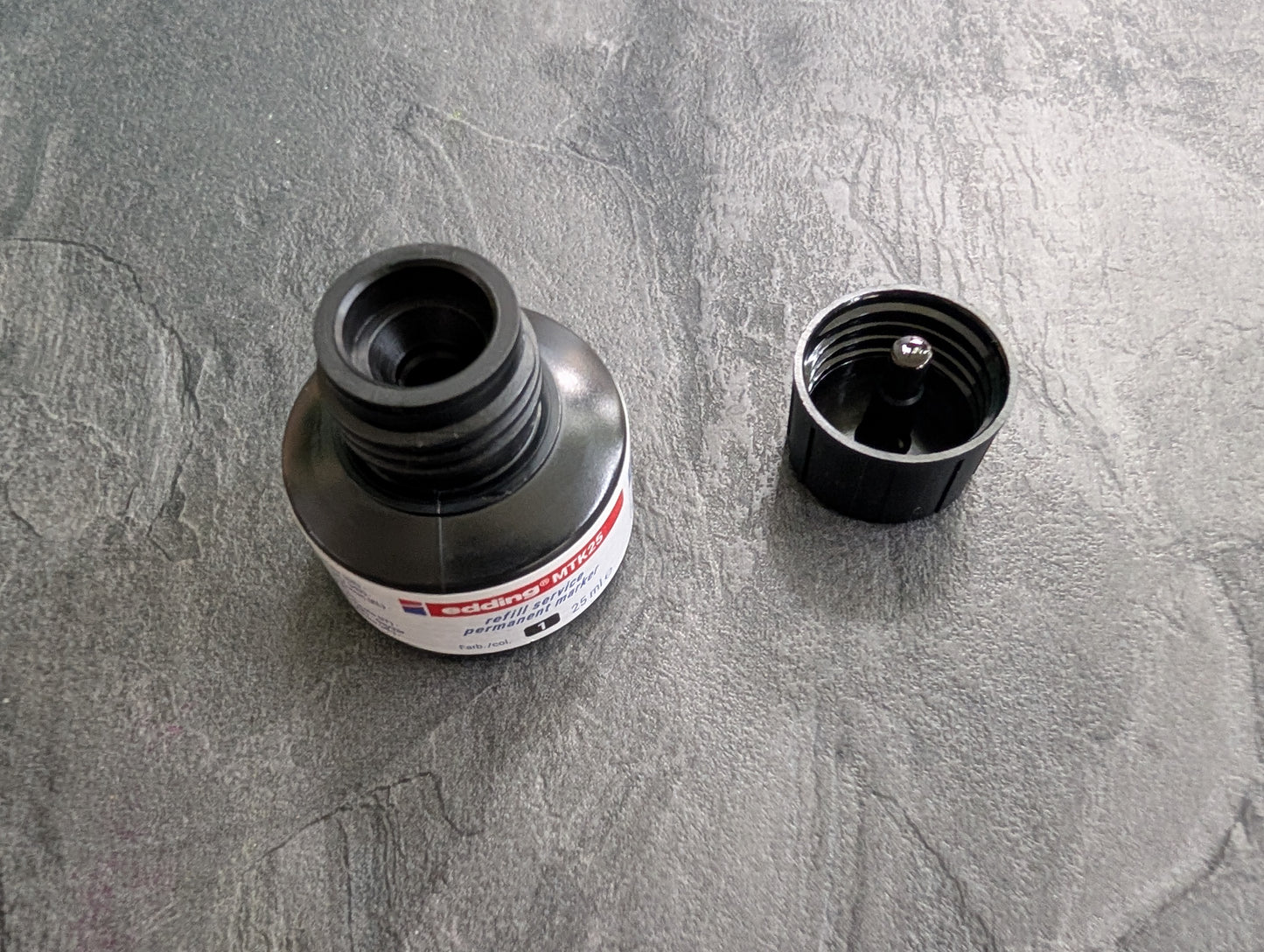 Edding Nachfülltinte für Permanentmarker, MTK 25 schwarz, 25ml Flasche, 4MTK25001