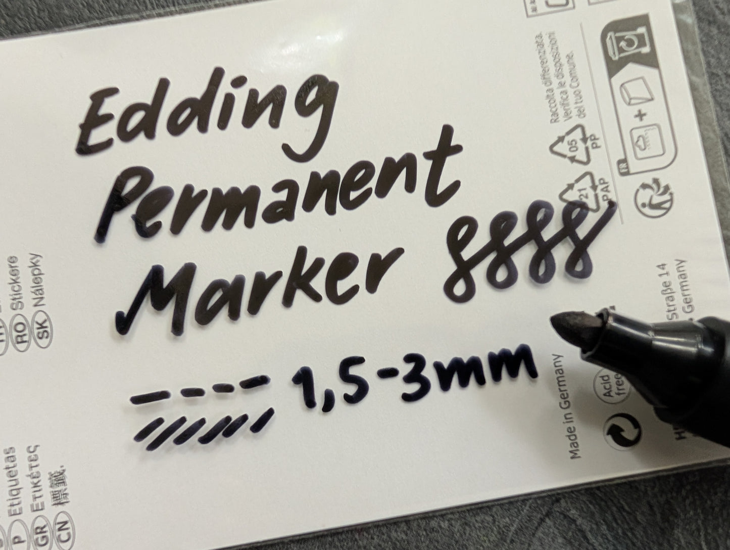 Edding 21 Permanentmarker, Rundspitze 1,5 bis 3mm, schwarz, nachfüllbar; EcoLine 4-21001