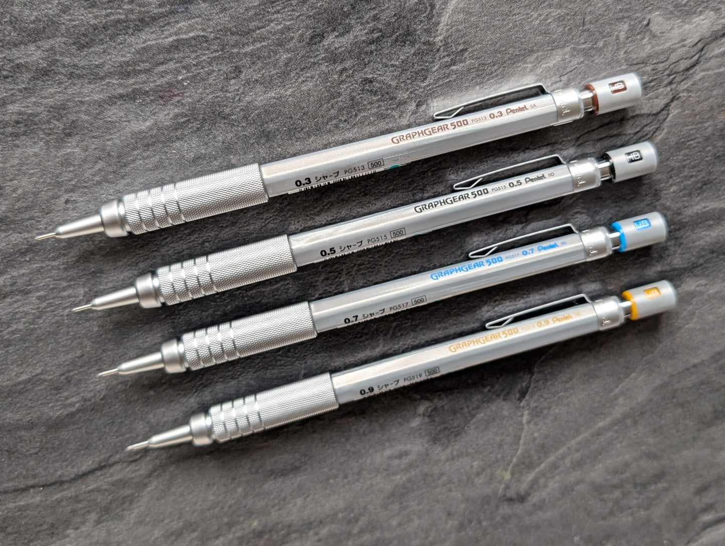 Pentel GraphGear 500 Druckbleistift, 4 Strichstärken