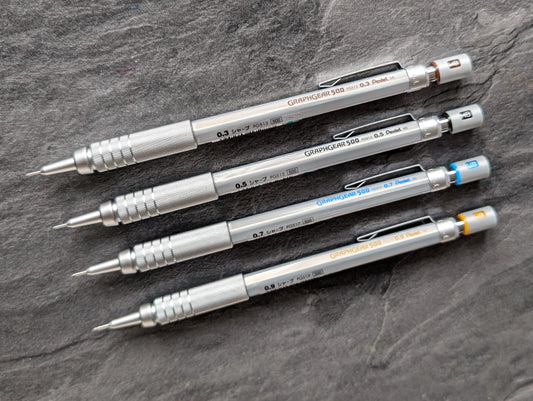 Pentel GraphGear 500 Druckbleistift, 4 Strichstärken