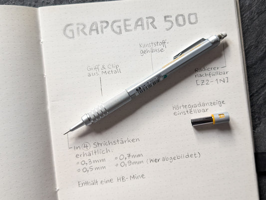 GEBRAUCHT: Pentel GraphGear 500 Druckbleistift; 0,9mm Variante Standard