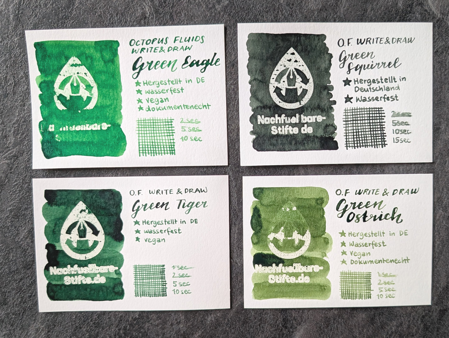 Octopus Fluids Write & Draw Ink: Wasserfeste Füllhaltertinte, 50ml Glas