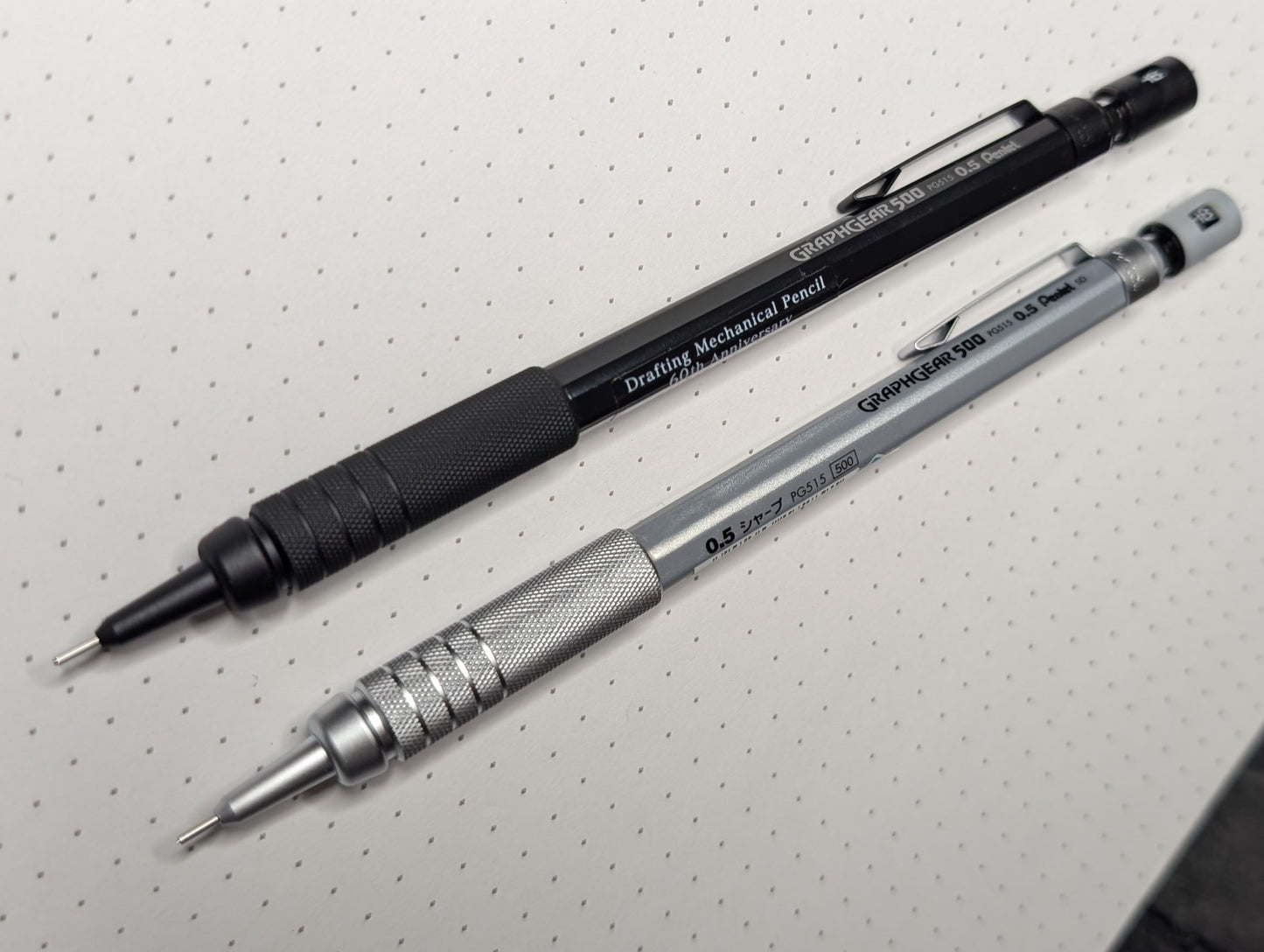 Limitierte Edition zum 60.Jubiläum: Pentel GraphGear 500, Druckbleistift, schwarz, 0,5mm Mine