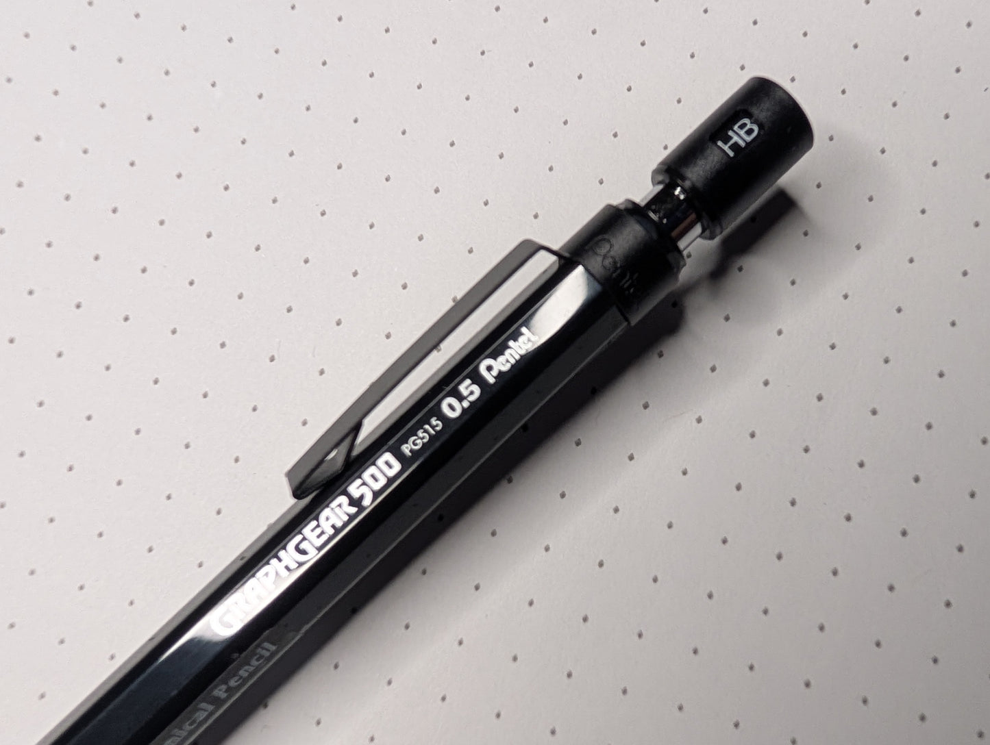 Limitierte Edition zum 60.Jubiläum: Pentel GraphGear 500, Druckbleistift, schwarz, 0,5mm Mine