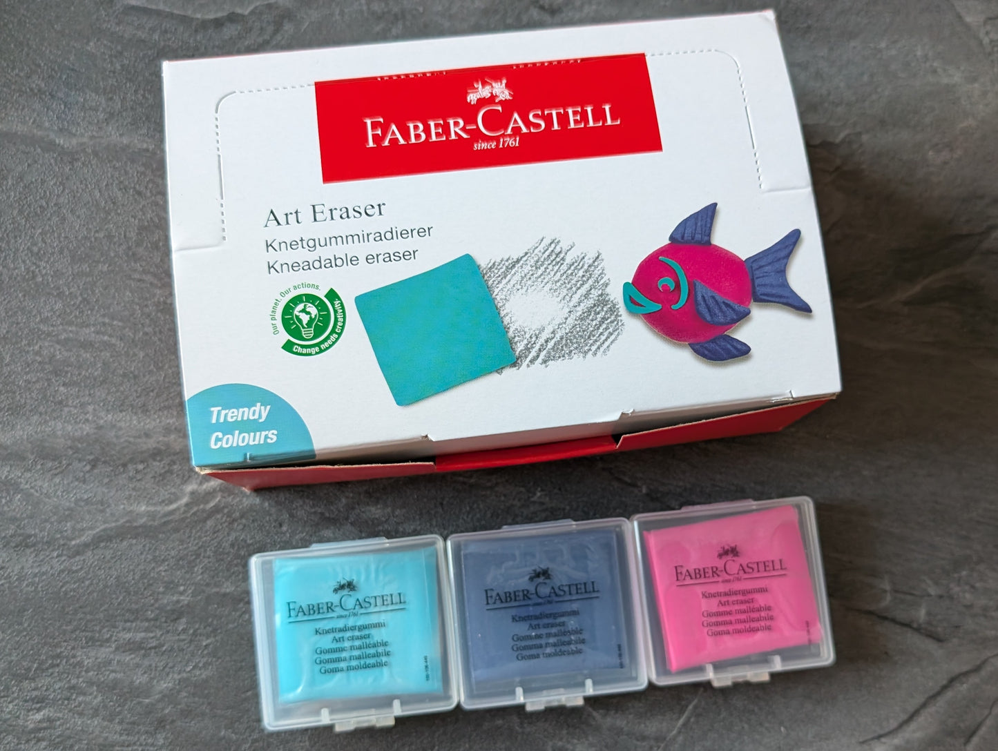 Faber Castell Knetradiergummi "Art Eraser", verschiedene Farben