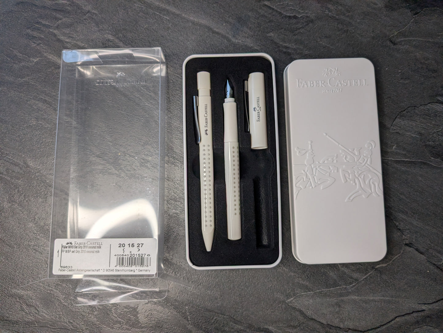 Faber-Castell "GRIP 2010" Set: Füllhalter [M-Feder] & Kugelschreiber