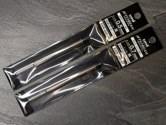 uniball Jetstream Großraummine SXR-600-05 und SXR-600-07 Refills, schwarz