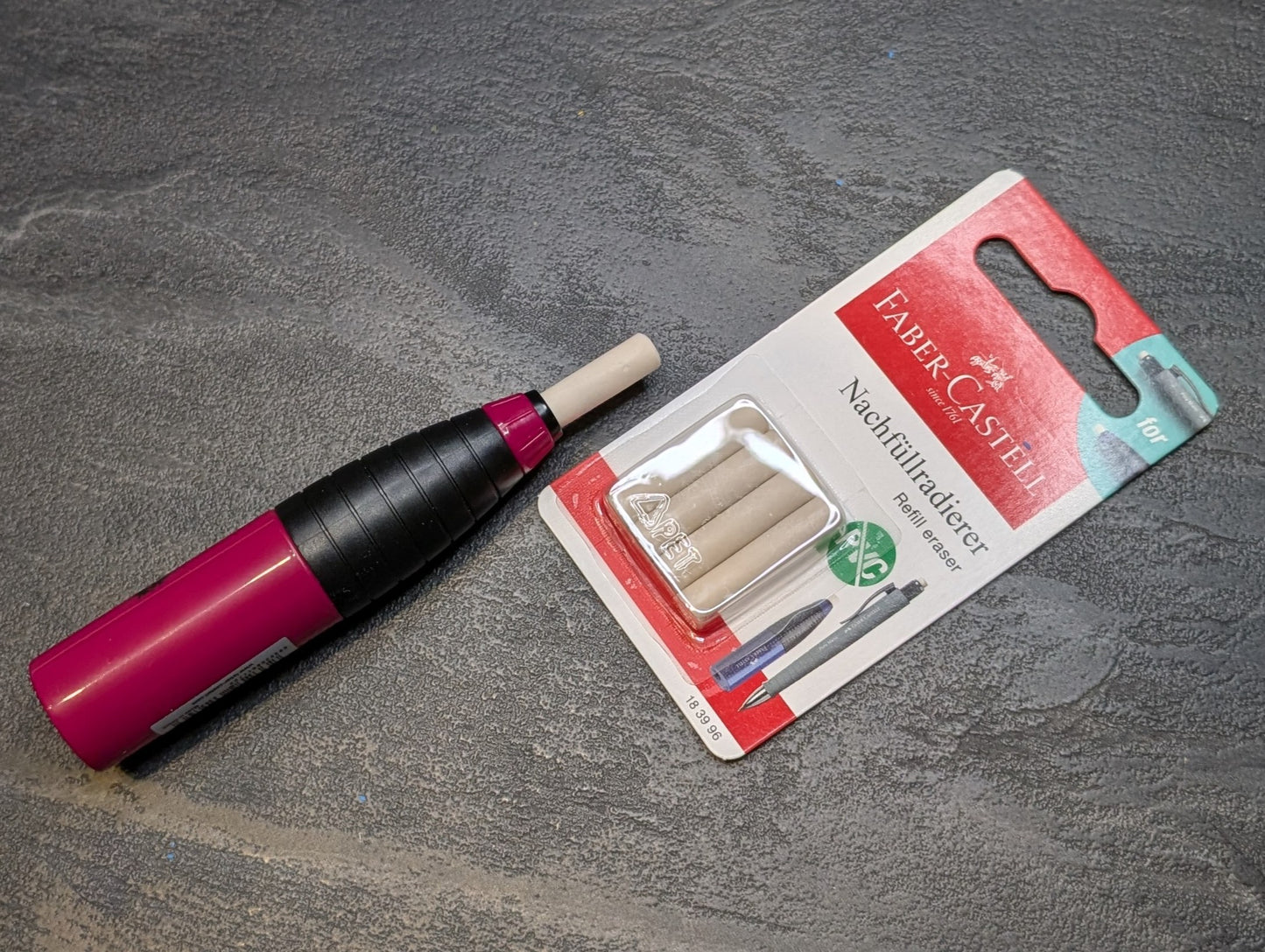 Faber Castell Ersatzradiergummi, 4-er Pack, PVC-frei