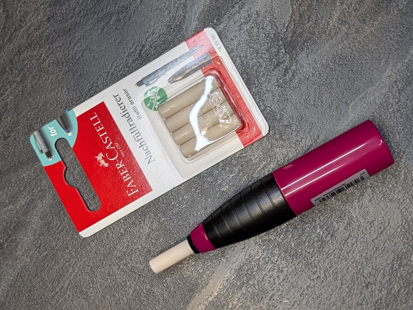 Faber Castell Ersatzradiergummi, 4-er Pack, PVC-frei