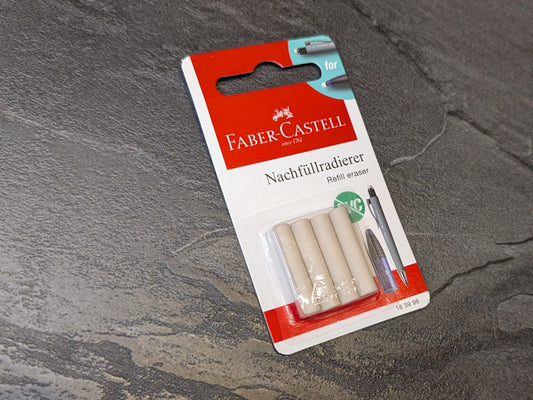 Faber Castell Ersatzradiergummi, 4-er Pack, PVC-frei