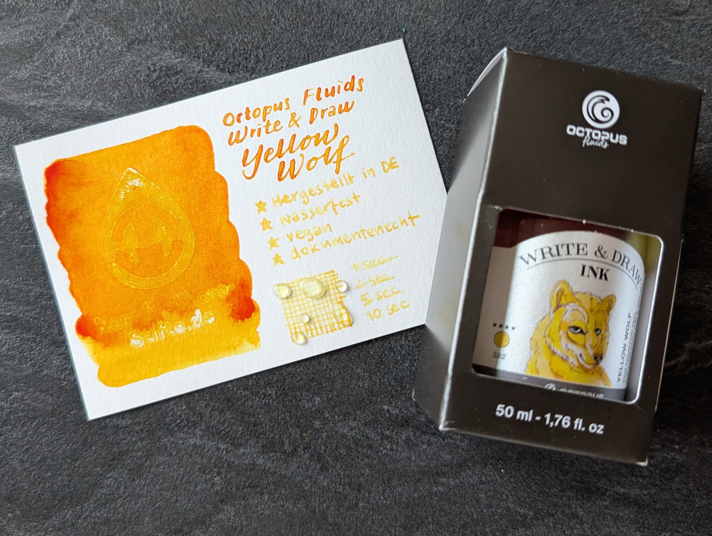 Octopus Fluids Write & Draw Ink: Wasserfeste Füllhaltertinte, 50ml Glas