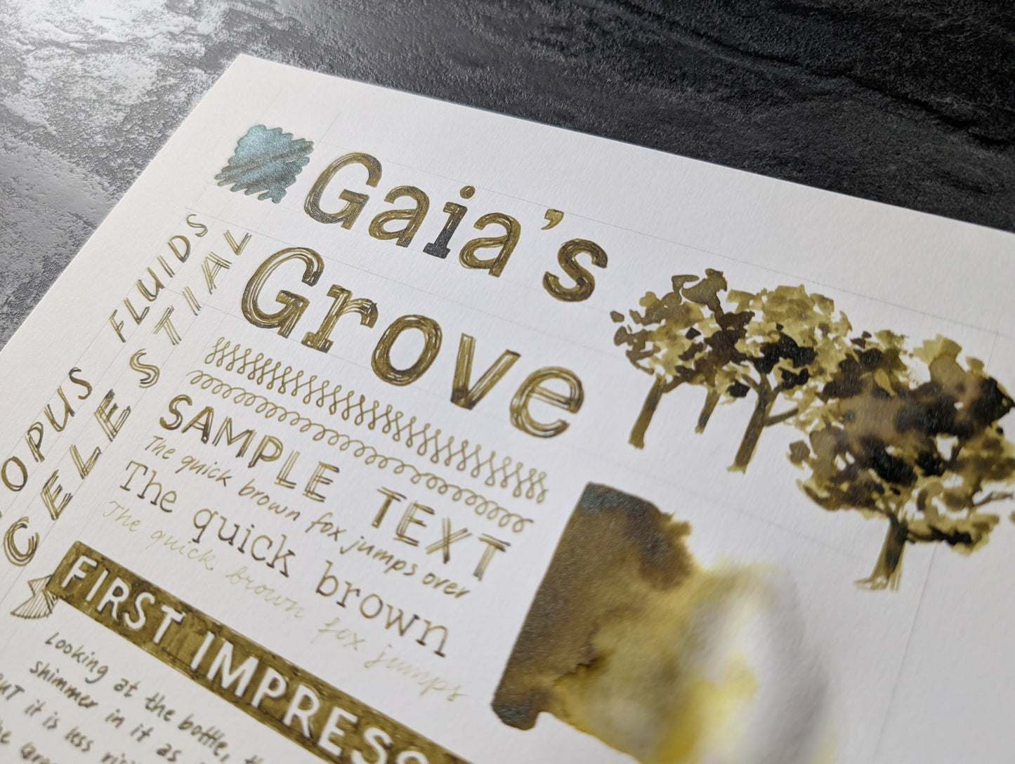 5ml Probe: Octopus Fluids Celestial Collection, Glitzertinte für Füllhalter