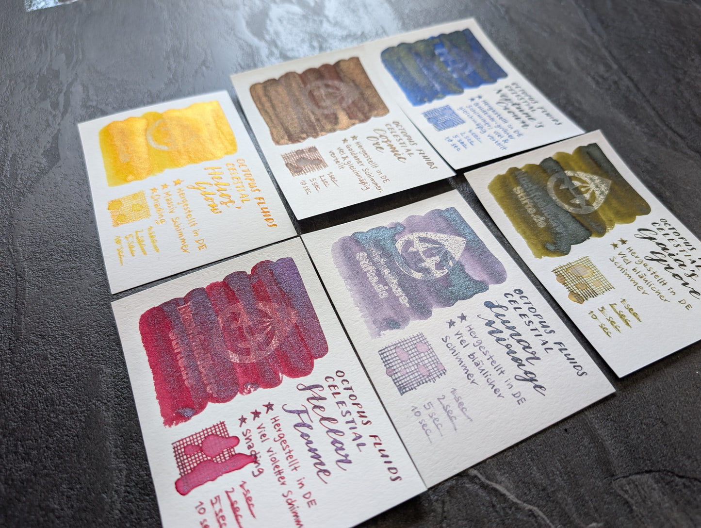 5ml Probe: Octopus Fluids Celestial Collection, Glitzertinte für Füllhalter